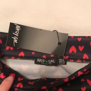 NASTY GAL, NWT, heart skirt